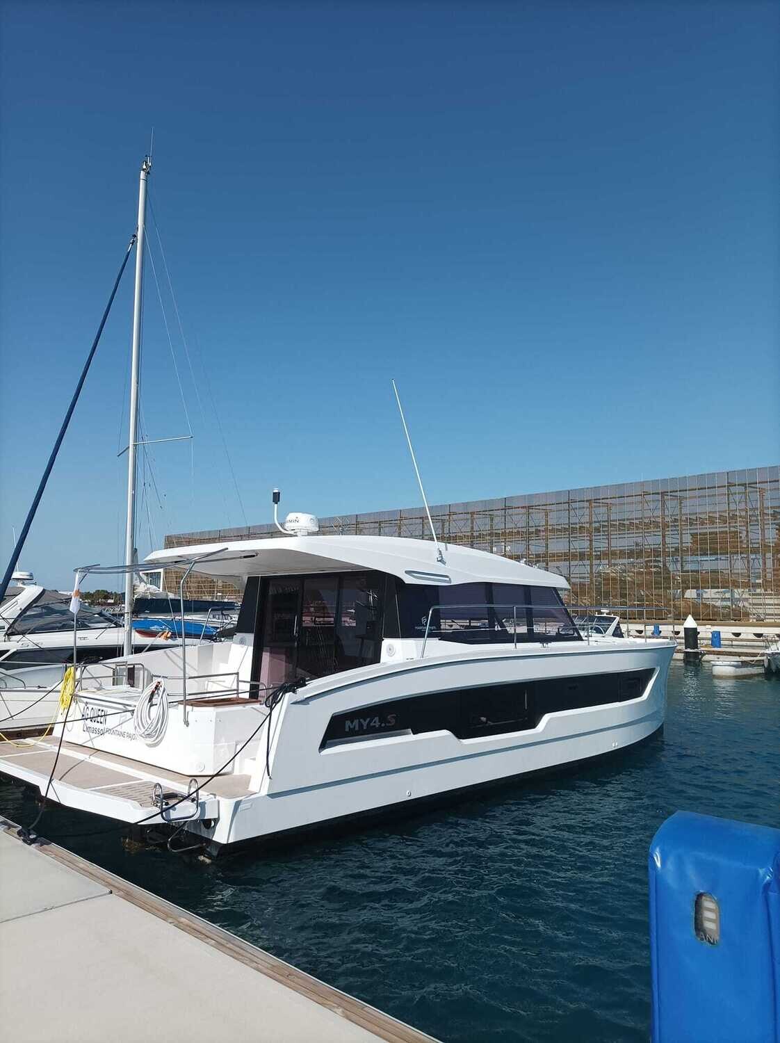 2 day and overnight Private Boat Charter Ayia Napa Fountaine Pajot MY4s Catamaran