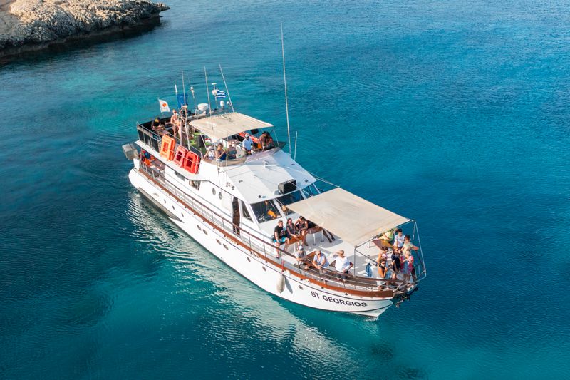 3 hours St Georgios 1 Private Boat trips from Protaras