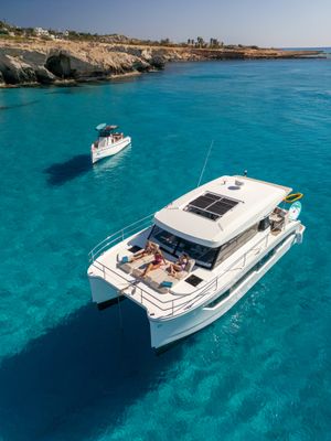 Fountaine Pajot MY4s Catamaran Private Boat charter Ayia Napa