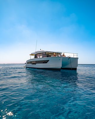 Fountaine Pajot 6 hour Motor Catamaran Private Boat charter Ayia Napa