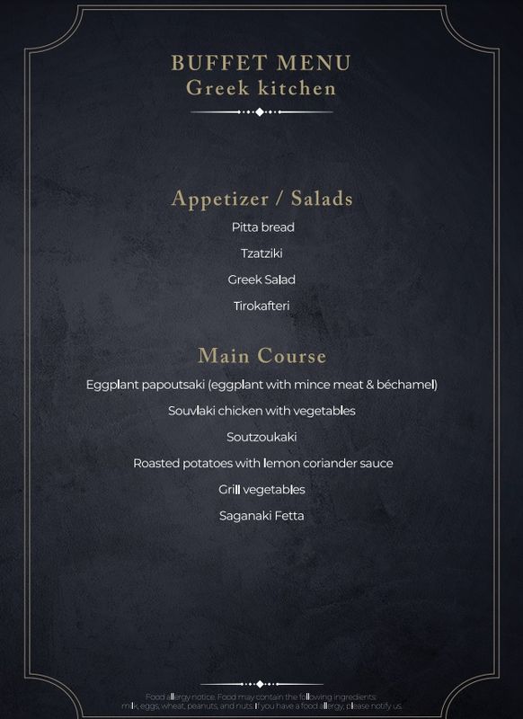 Private Catering Ayia Napa Protaras Greek Menu