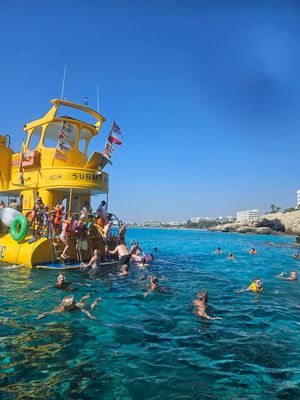 3 Hour private sunset boat trip Yellow Submarine Ayia Napa