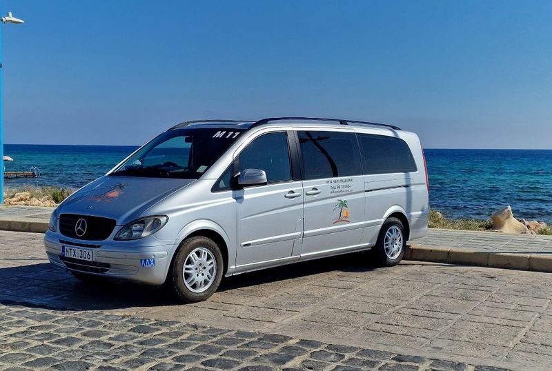 Paphos Airport to Protaras 8 seater Minibus