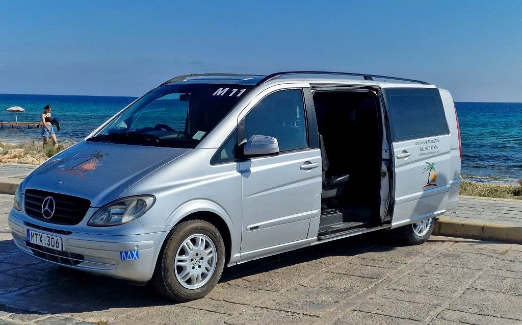 Ayia Napa to Protaras 8 seater Minibus