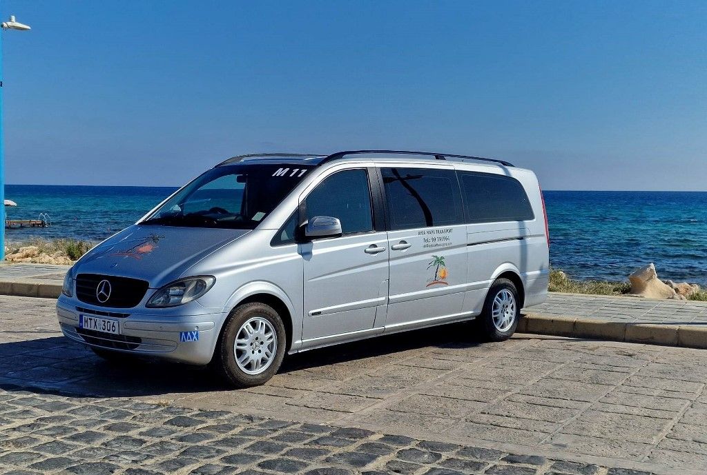 Ayia Napa To Camel Park Mazotos 8 seater Minibus