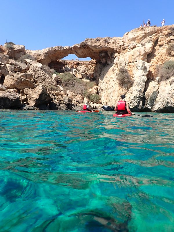 Kayaking 4 hour Private Trip Green Bay to Konnos from Ayia Napa Protaras