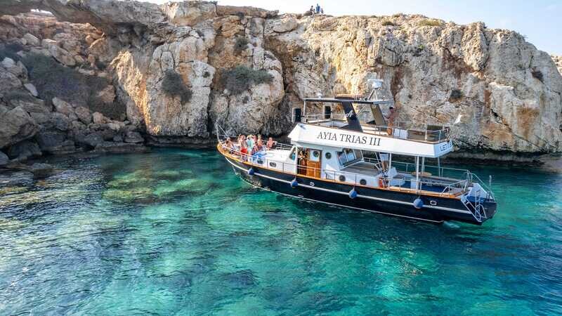 3.5 hour private boat trip Ayias Trias III Protaras