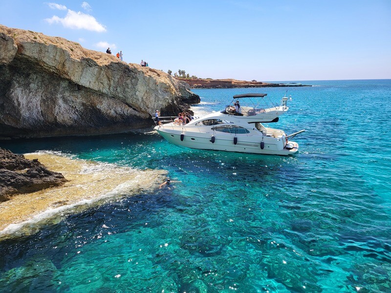 5 hour private boat trip Azimut 42 Yacht Ayia Napa