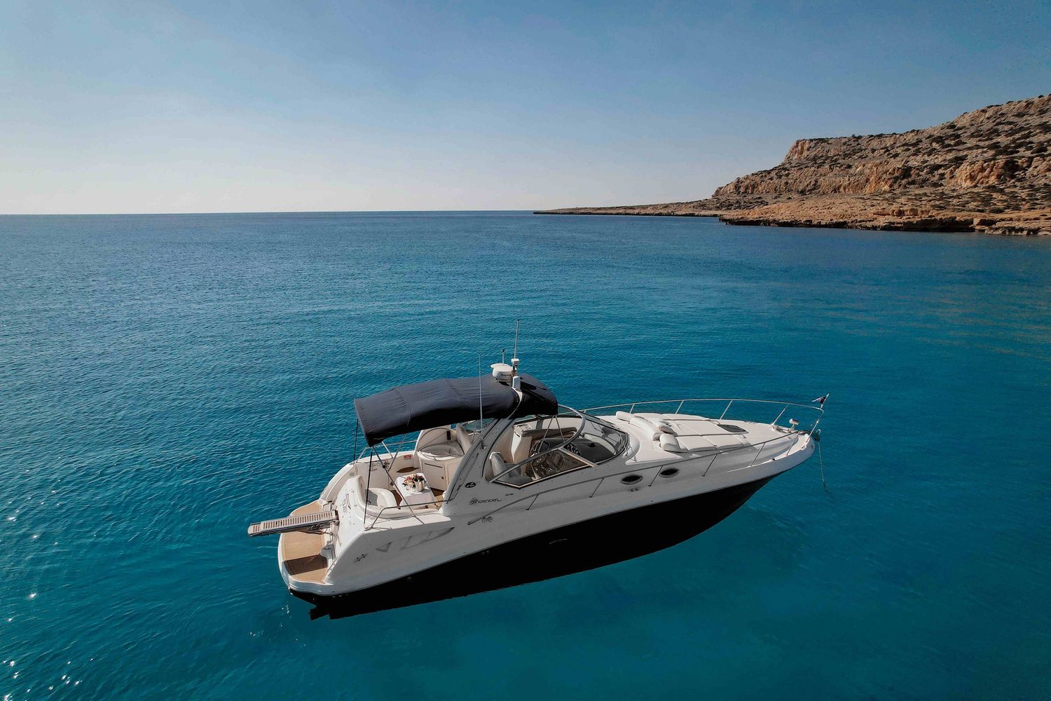 3 hour private boat trip Escape Sea Ray 375 Ayia Napa