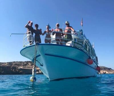 4 hour private boat trip Captain Panikkos Protaras
