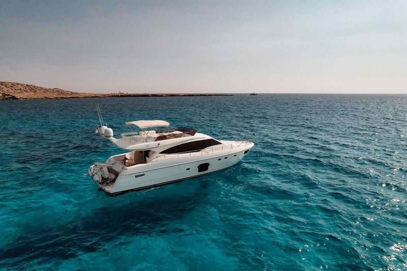 5 hour private boat trip Ferretti 592 Ayia Napa