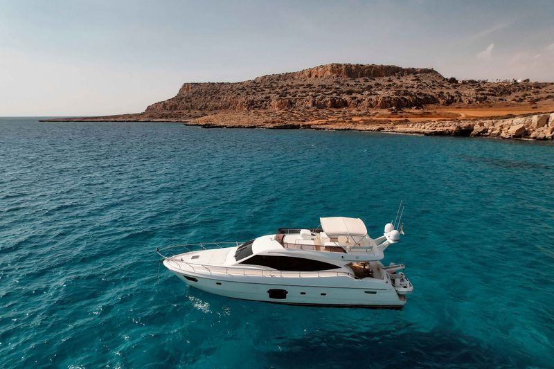 8 hour private boat trip Ferretti 592 Ayia Napa