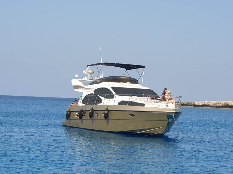 6 hour private boat trips Azimut 46 Protaras