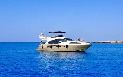 6 hour private boat trips Azimut 46 Protaras
