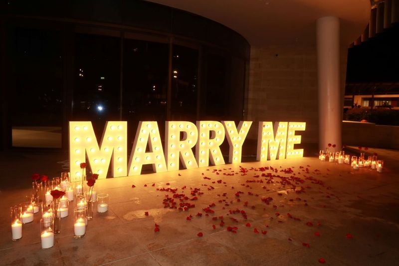 Marry Me Light Letters Proposal Package Ayia Napa Protaras