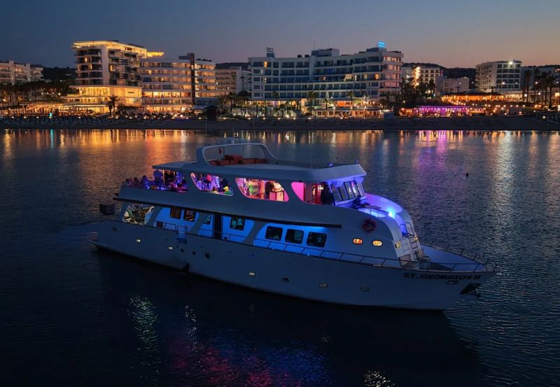 St Georgios 2 Sunset 70's 80's &amp; 90's Disco Cruise from Protaras Ayia Napa