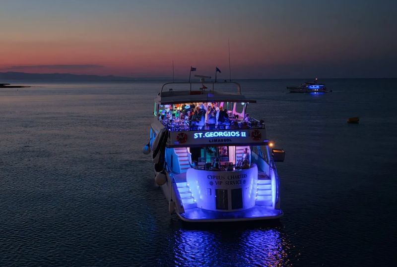 St Georgios 2 Sunset 70's 80's &amp; 90's Disco Cruise from Protaras Ayia Napa