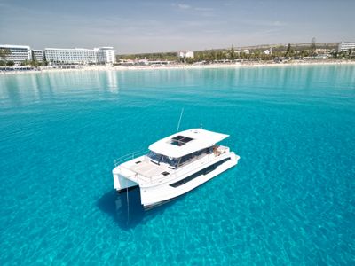 Fountaine Pajot 4 hour Motor Catamaran Private Boat charter Ayia Napa