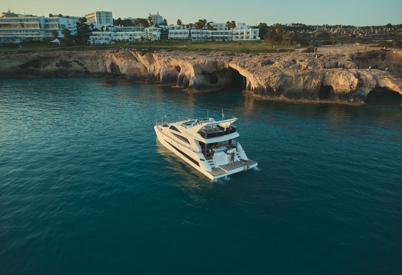 3 hour Napa Blue Jacuzzi Catamaran Private Boat trips from Ayia Napa