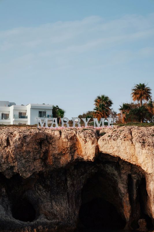 Luxury Yacht Proposal Package with Marry Me Light Letters Ayia Napa