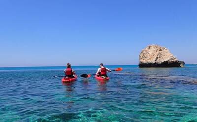 Kayaking 4 hour Private Trip Cape Greco Sea Caves from Larnaca