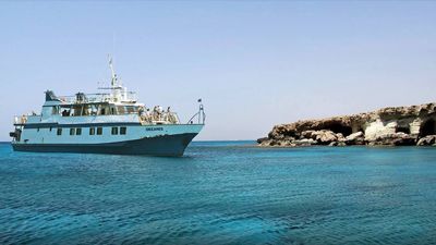 6 hour Okeanis Private Boat charter Larnaca