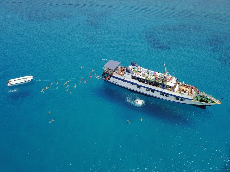 4 hour Okeanis Private Boat charter Larnaca