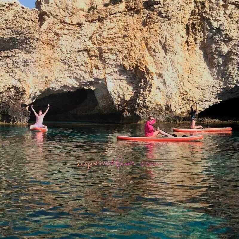 Sunset Sea Caves SUP Tour from Ayia Napa Protaras
