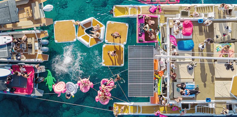 Yacht On Floating Festival Cruise from Ayia Napa