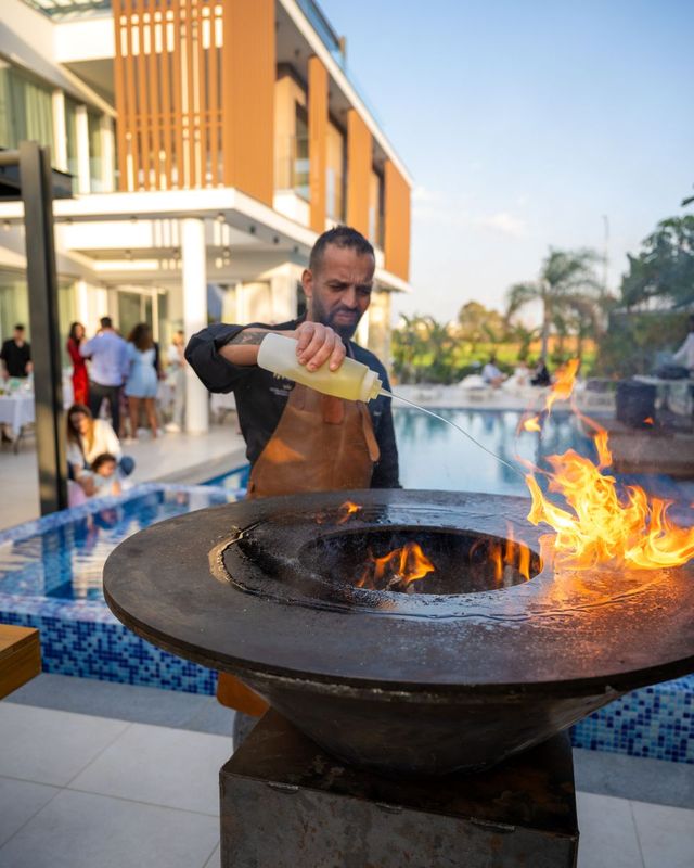 Private Catering Seafood menu with Live Cooking Ayia Napa Protaras