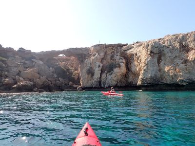Kayak and Snorkel Cape Greco Sea Caves 5 hour Private Trip from Ayia Napa Protaras