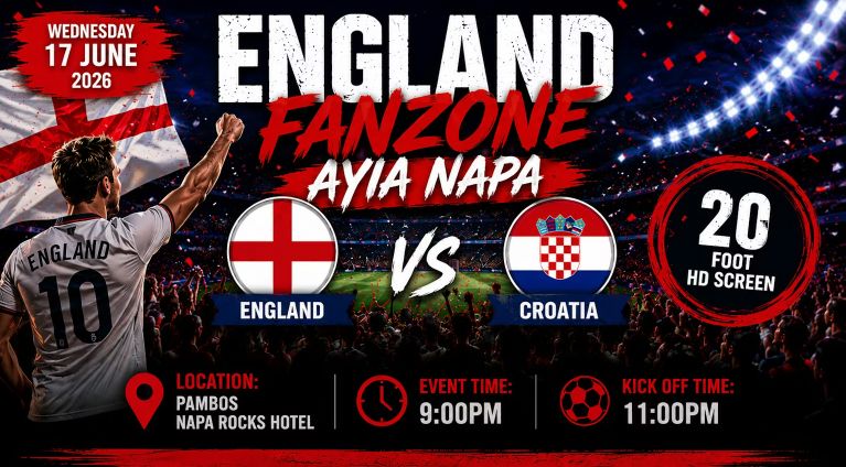 Fanzone Ayia Napa x England World Cup