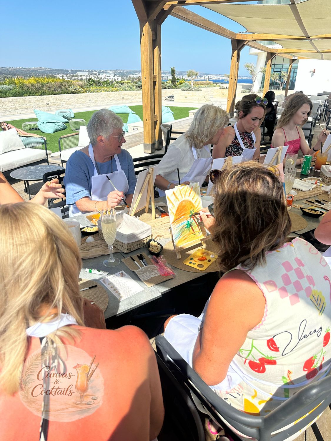 Canvas and Cocktails at Private Villas Ayia Napa Protaras