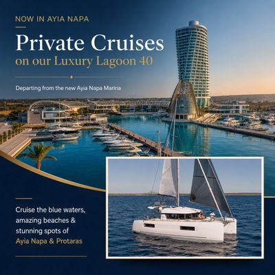 Lagoon 40 Private Catamaran Cruise from Ayia Napa