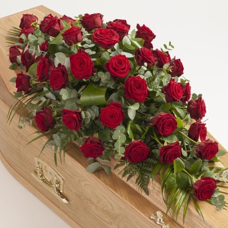 Classic Rose casket spray