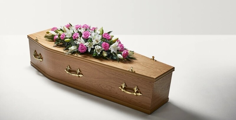 Rose & Lilly casket spray 
