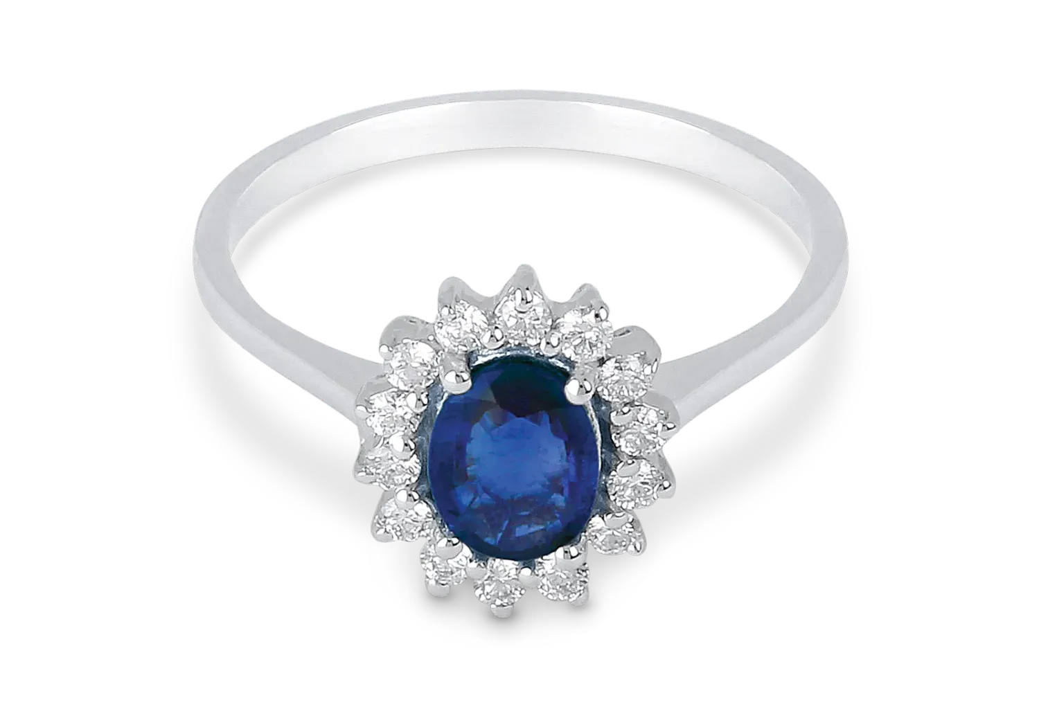 Anello in oro 18Kt Zaffiro e Diamanti