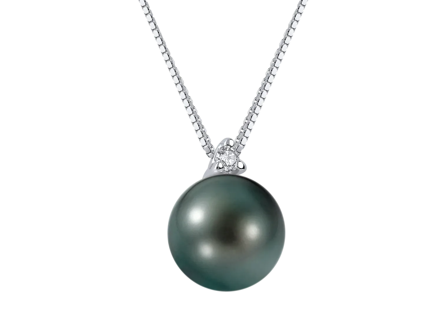 Collana in oro 18Kt. Perle Coltivate e Diamanti