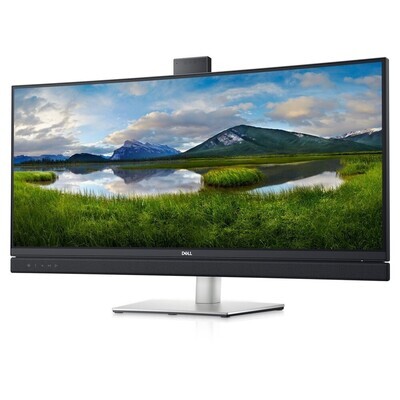 DELL Monitor C3422WE 34''  VIDEO CONFERENCING CURVED, QHD IPS, HDMI, DisplayPort, USB-C, Webcam, Height Adjustable, Speakers, 3YearsW