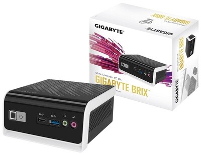 GIGABYTE BRIX, GB-BLCE-4000C, Celeron N4000, 2.5''HDD/SSD