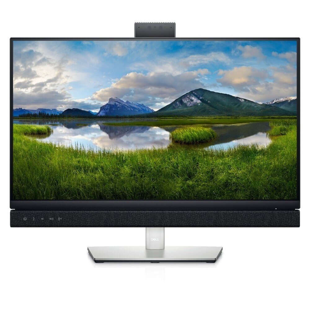 DELL Monitor C2422HE VIDEO CONFERENCING 23.8'' , FHD IPS, HDMI, DisplayPort, USB-C, Webcam, Height Adjustable, Speakers, 3YearsW