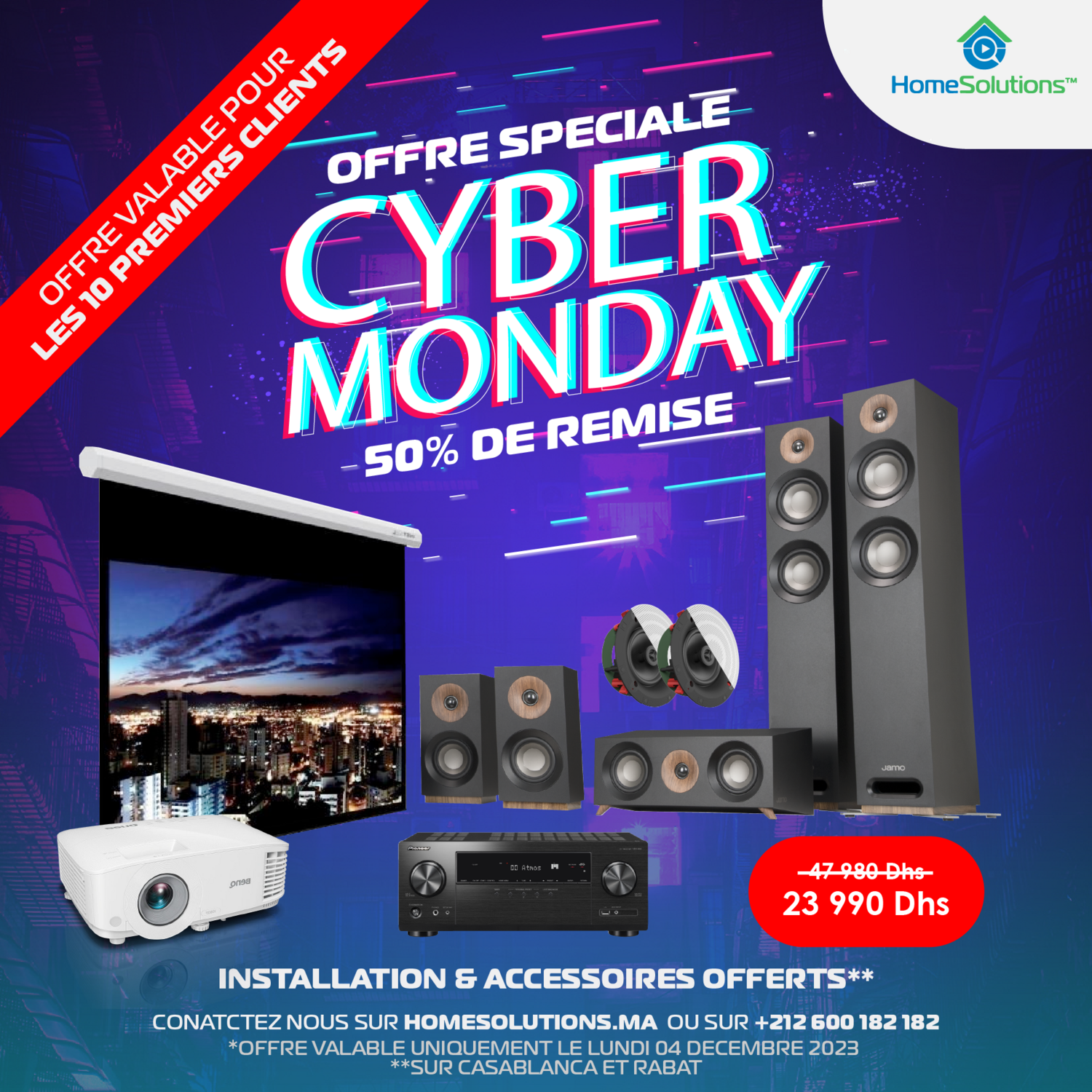 Pack Home cinema Dolby Atmos 7.0 Promo Cyber Monday