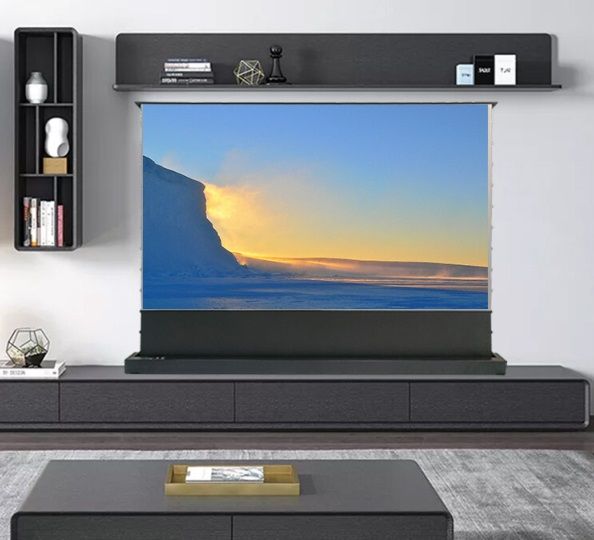 Lumeo Cinema Lift : Ecran de projection Motorisé de Sol 4K 100'' 16/9