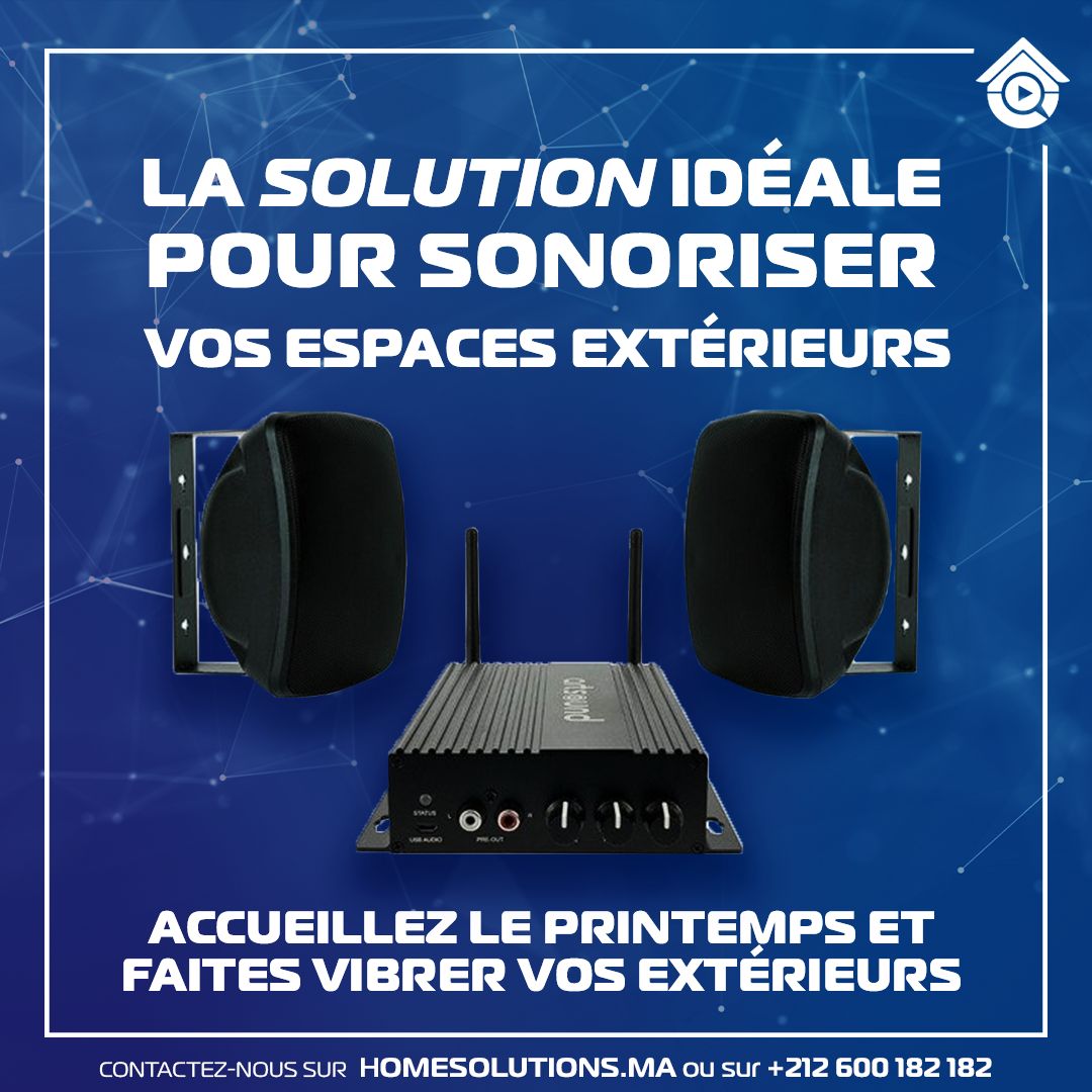 Pack SMARTPACK Outdoor – Amplificateur Multi-Zones &amp; Enceintes Étanches IP54