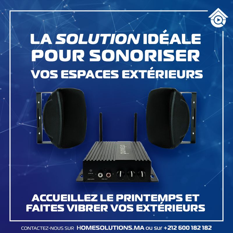 Pack SMARTPACK Outdoor – Amplificateur Multi-Zones &amp; Enceintes Étanches IP54
