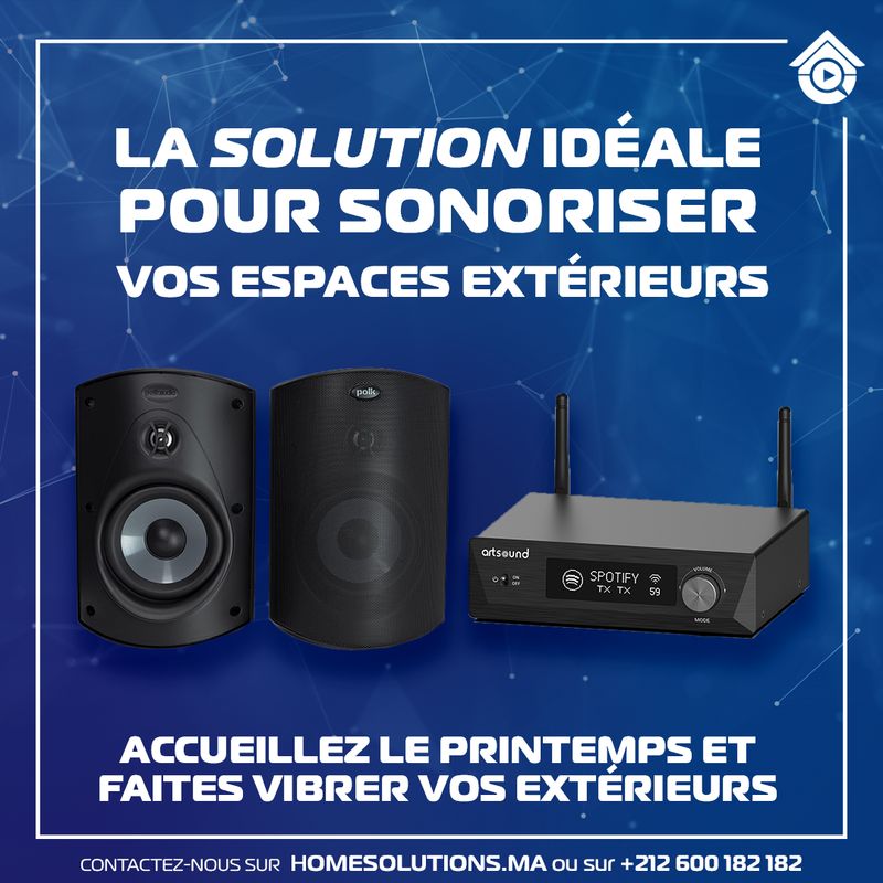 Pack Audio Extérieur Smart – ArtSound EVO &amp; Enceintes POLK Atrium 5