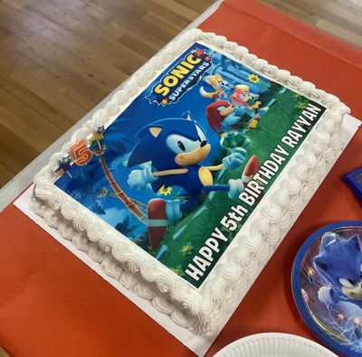 Sonic Superstars Personalised Real Icing Cake Topper