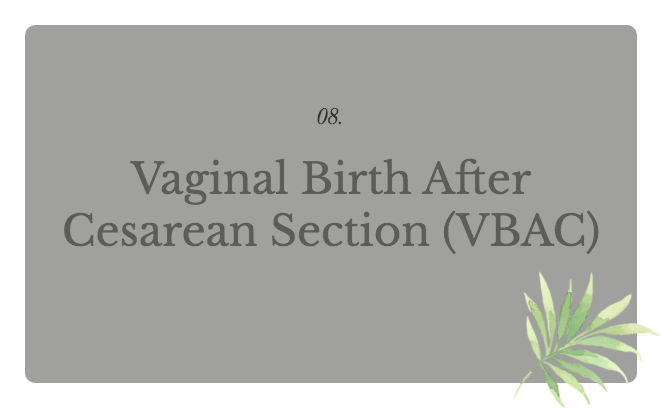 Vaginal Birth After Cesarean Section (VBAC)
