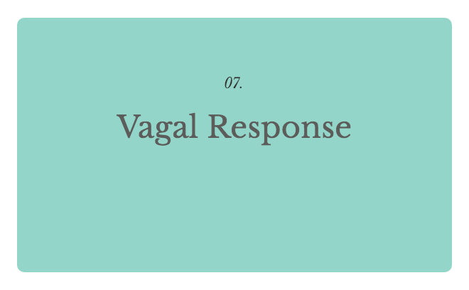 Vagal Response Vagal Response