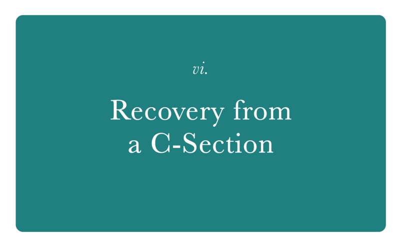 Recovery from a C-Section